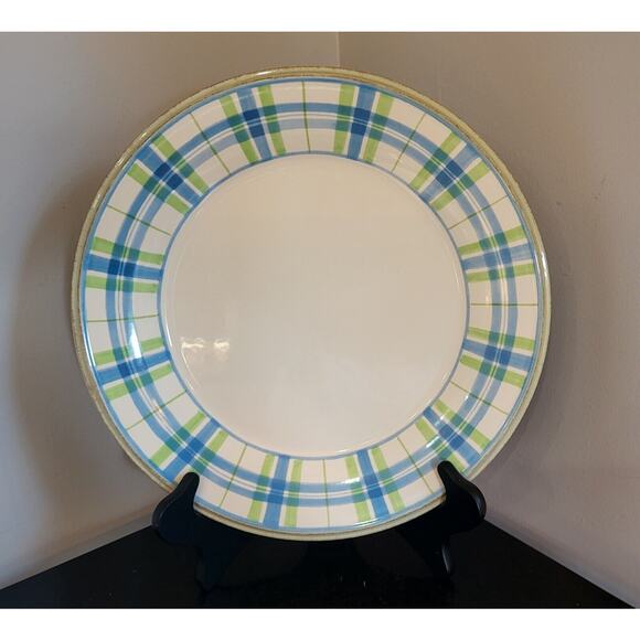 No longer available Lenox SOUTHERN GATHERINGS Plaid Dinner Plate 11 1/4" Diamete - Picture 2 of 7